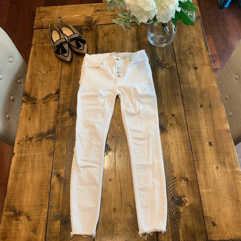 Free People Reagan Raw Hem Skinny Jean